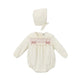 Pagliaccetto Neonata punto smock Rosa