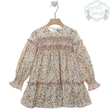 Vestito Bambina "Curry" punto smock