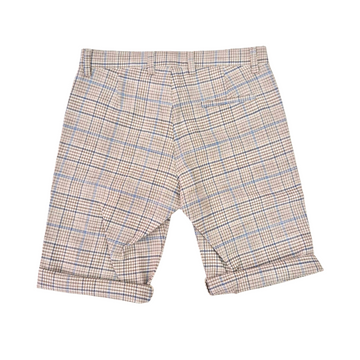 Bermuda Bimbo in lino e cotone a quadri
