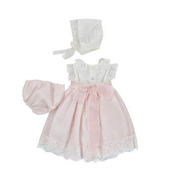 Abito Battesimale organza punto smock