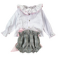 Completo Bimba con culotte in check