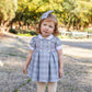 Abito Bimba in Check con punto smock