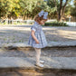 Abito Bimba in Check con punto smock
