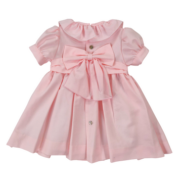 Abito Bambina punto smock rosa