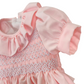 Abito Bambina punto smock rosa