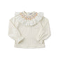 Completo Bimba con collo camicia punto smock