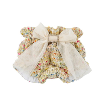 Completo Bimba con collo camicia punto smock