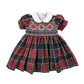 Abito Scozzese Bambina punto smock