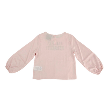 Top manica lunga bambina fluida