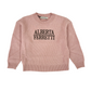 Pullover Bimba Rosa mix Alpaca logo ricamato