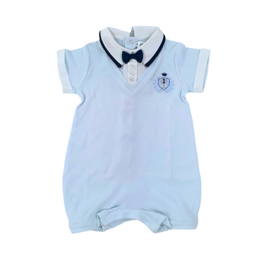 Pagliaccetto neonato cotone jersey con papillon