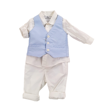 Completo neonato 3 pezzi con gilet