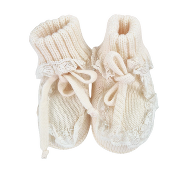 Scarrpina lana neonata con pizzo