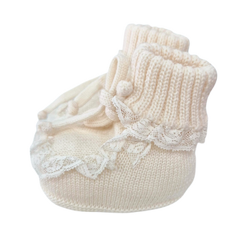 Scarrpina lana neonata con pizzo