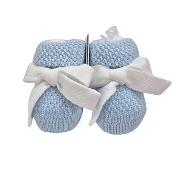 Scarpette in filo cotone con fiocchetto