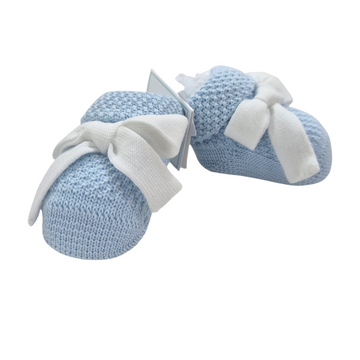 Scarpette in filo cotone con fiocchetto