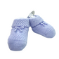 Scarpette in lana neonato con fiocchetto