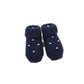 Set Nascita neonato lana punto smock Blù