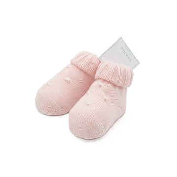Set Nascita neonata in lana punto smock