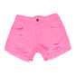 Shorts bambina fluo in cotone