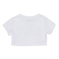 T-shirt bambina corta con stampa