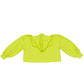 Felpa Bambina con cappuccio  "lime"