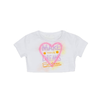 T-shirt Bambina over fit corta