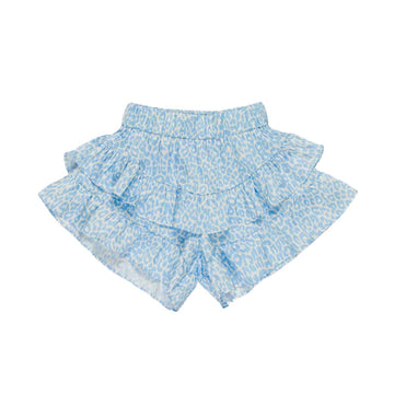 Shorts Bambina con balza "maculato"