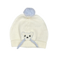 Cappellino Pon neonato pura lana con ricamo