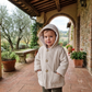Cappottino con cappuccio Bimbo velluto a coste
