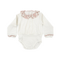 Body caldo cotone colletto fantasia rosa