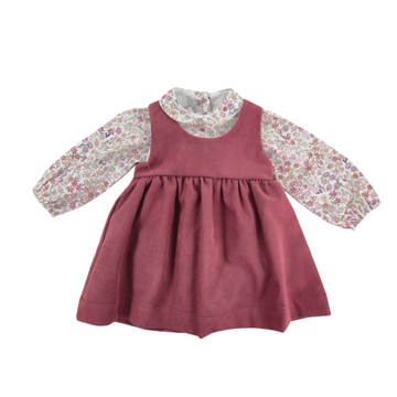 Scamiciata + Body Bimba in velluto