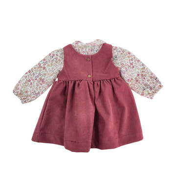 Scamiciata + Body Bimba in velluto