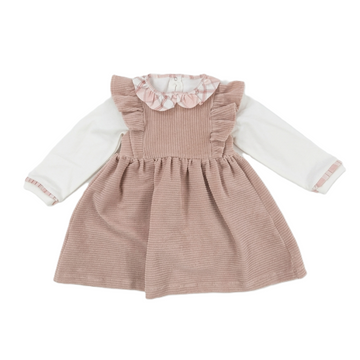 Scamiciata Bimba velluto coste con body