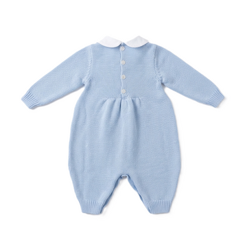 Set Nascita neonato in lana punto smock