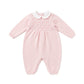 Set Nascita neonata in lana punto smock