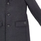 Cappotto Junior con inserti in pelle