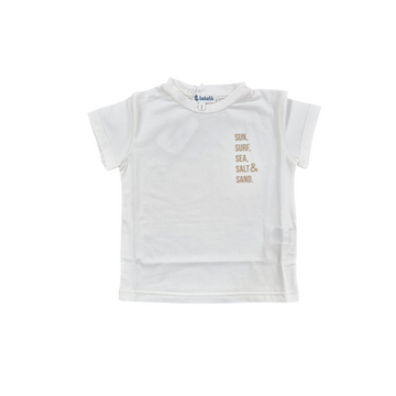 T-shirt Bambino in jersey di cotone con scritta