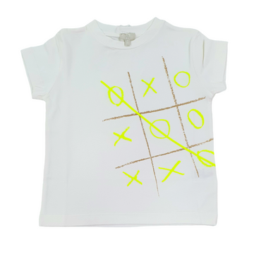 T-shirt bimbo in cotone con stampa