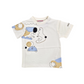 T-shirt Junior in cotone abstract print