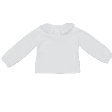 T-shirt  bambina collo tondo plissè