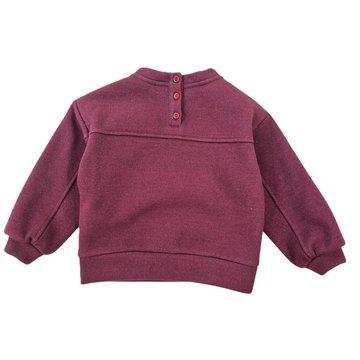Felpa Bimba in lurex con fiocco