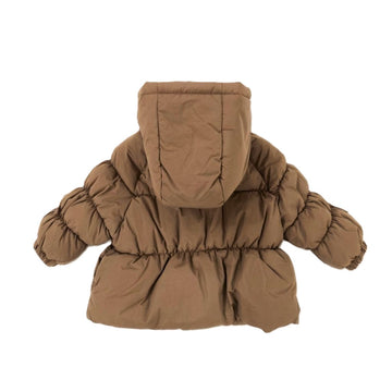 Piumino Bimba con cappuccio e fiocchetti
