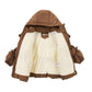 Piumino Bimba con cappuccio e fiocchetti