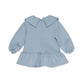 Abito Bambina neoprene over collo fiocco