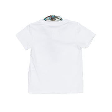 T-shirt Baby in cotone + foulard fantasia