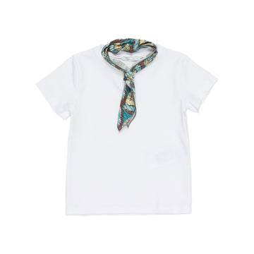 T-shirt Baby in cotone + foulard fantasia