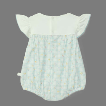 Pagliaccetto in cotone stampa fiori Laranjinha