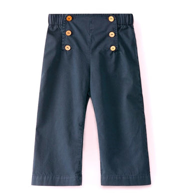 Pantaloni bimba larghi in twill Laranjinha