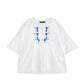 Camicia Bimba in popeline con ricamo